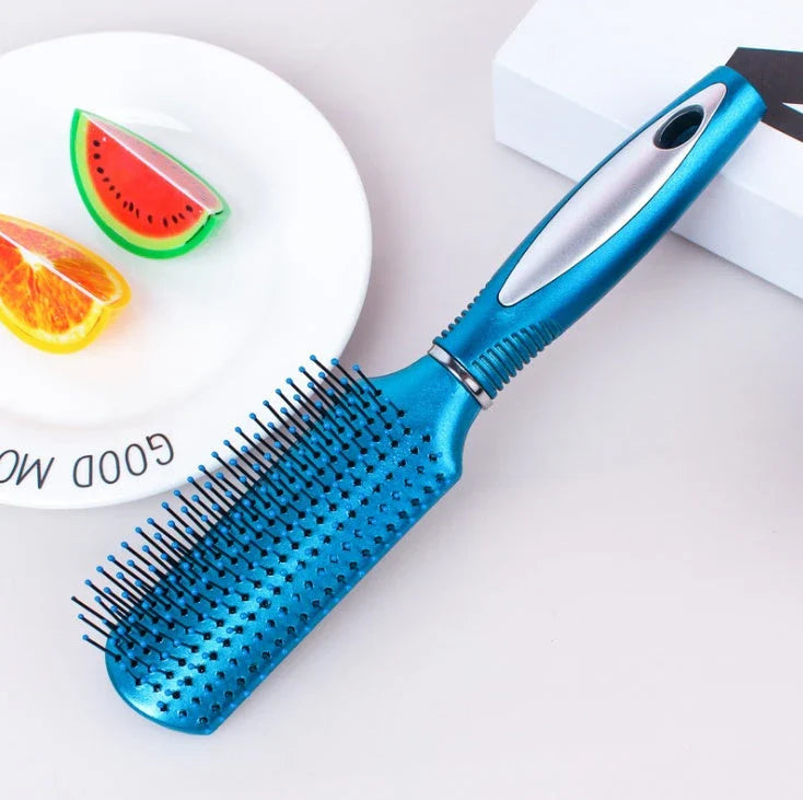 Portable vibrating hair massage comb with ionic technology for on-the-go hair rejuvenation and styling