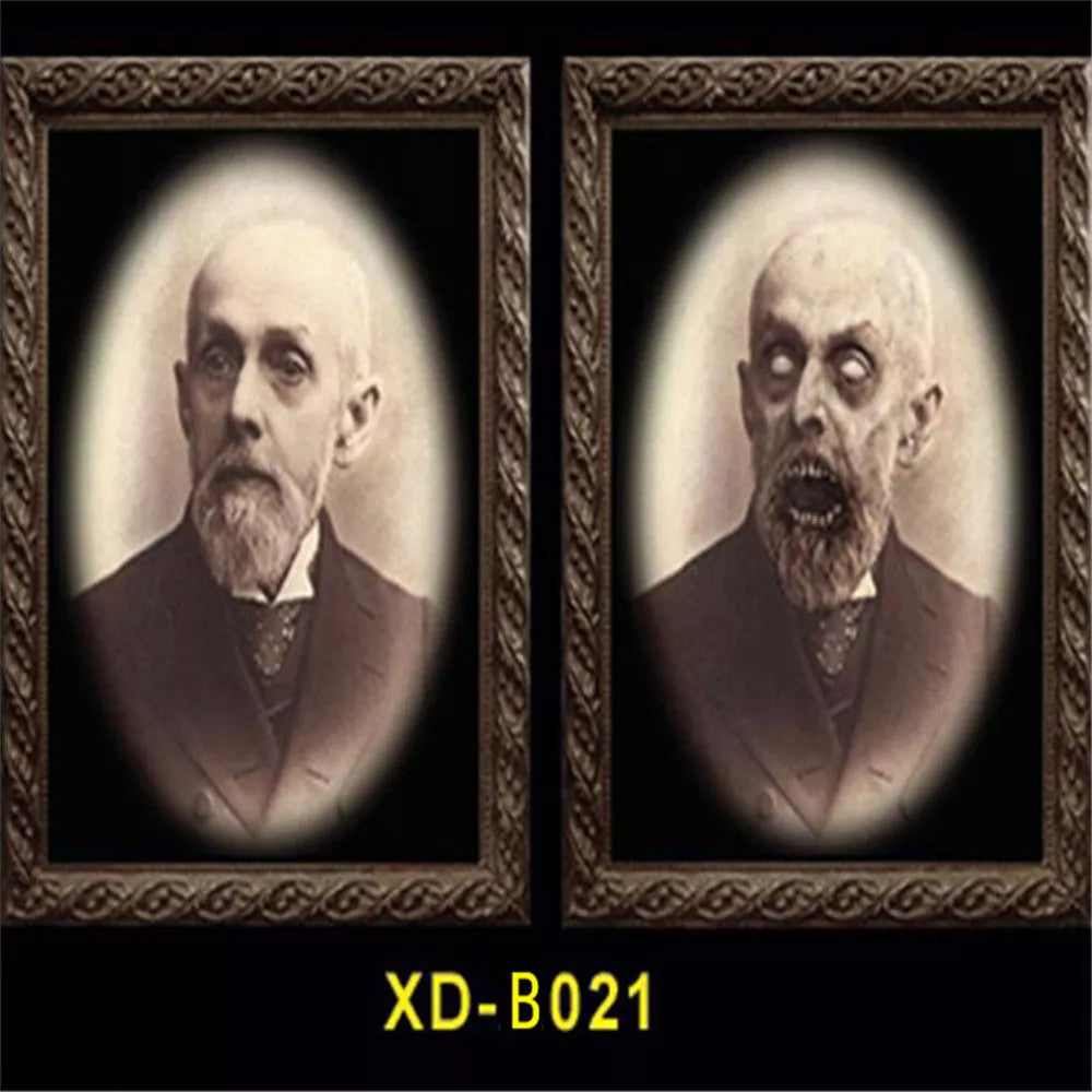 3D People Ghost Festival Changing Photo Frame with visual illusion effect for Halloween