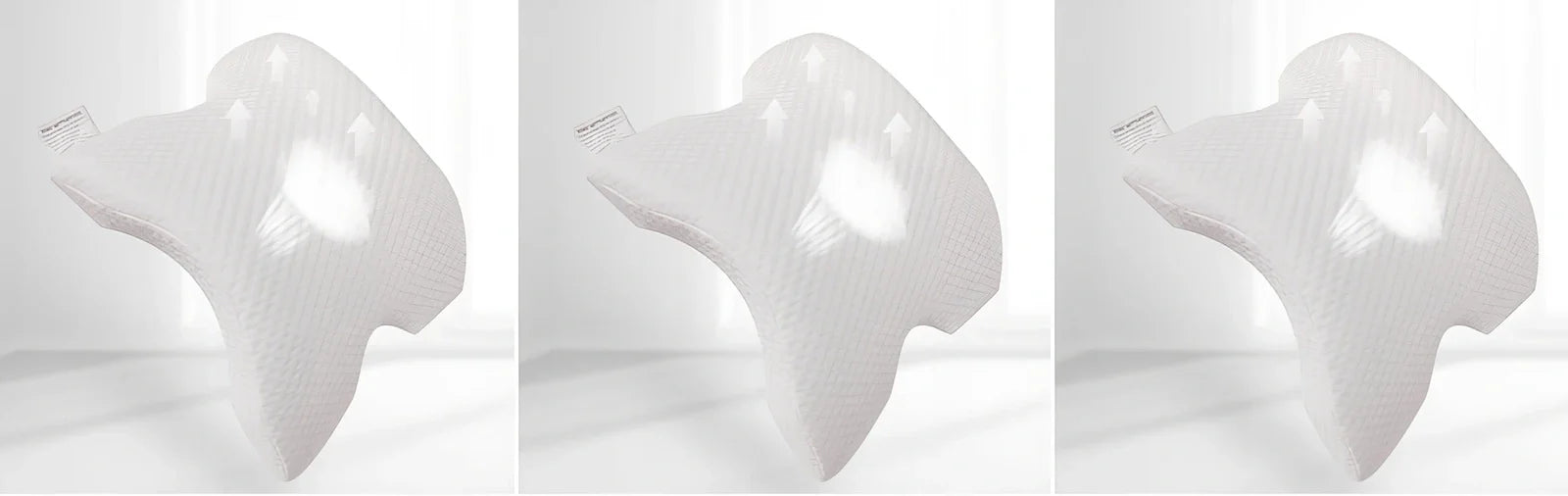 Tunnel-shaped memory foam pillow with plastic bracket for preventing limb numbness during office naps