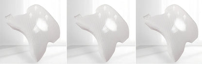 Tunnel-shaped memory foam pillow with plastic bracket for preventing limb numbness during office naps