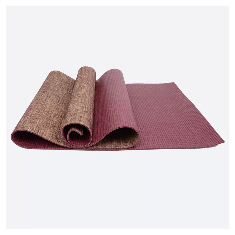 Anti-slip sports yoga mat in various colors, perfect for yoga and fitness