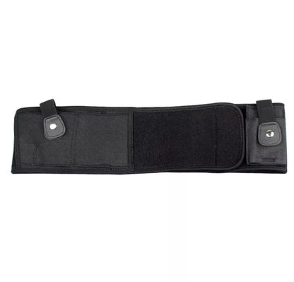 Neoprene concealed carry belly holster with spare magazine pocket, fits up to 40" waist