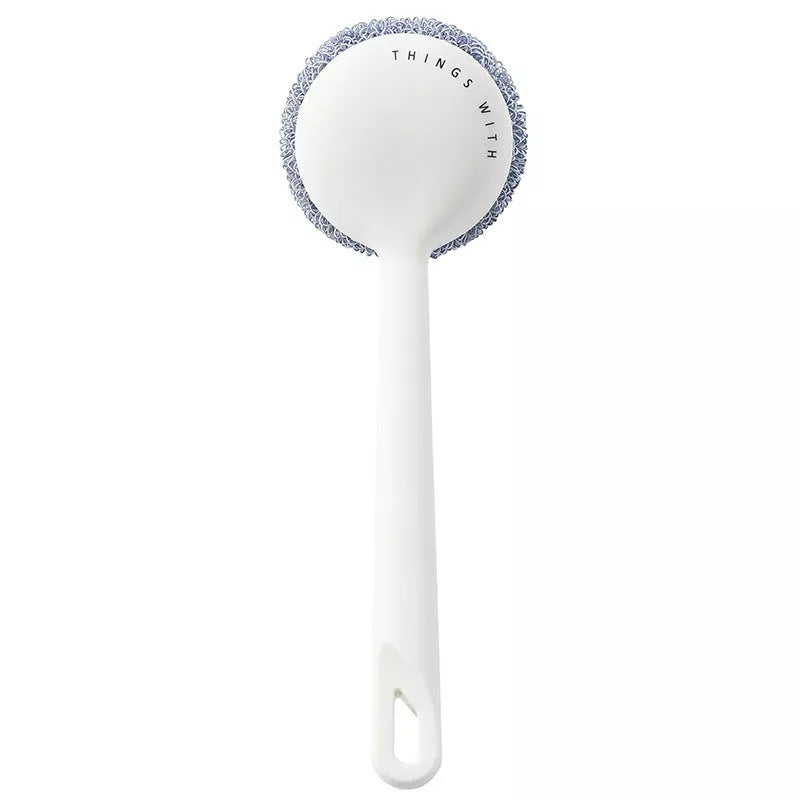 Nano Cleaning Scrubber Set with white and blue handles for kitchen decontamination