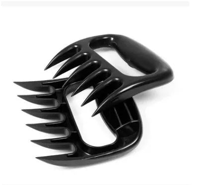 Barbecue bear claw shredder set made from food-safe PC plastic, black colour with a non-slip grip, 11.5 x 11 x 2.4 cm size, ideal for pulling pork and handling hot meats during outdoor cooking and kitchen prep.
