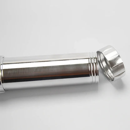 Stainless steel cookie press with 20 pattern discs for making uniform biscuits