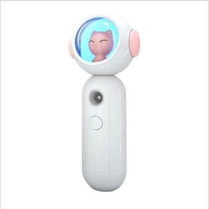 Handheld Nano Spray Steamer in cat pink, cat white, and alien red for portable skin hydration