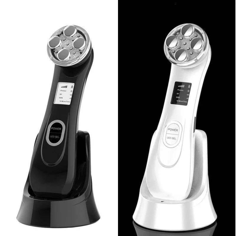 EMS radio frequency beauty instrument for skin rejuvenation, compact design with 10W power