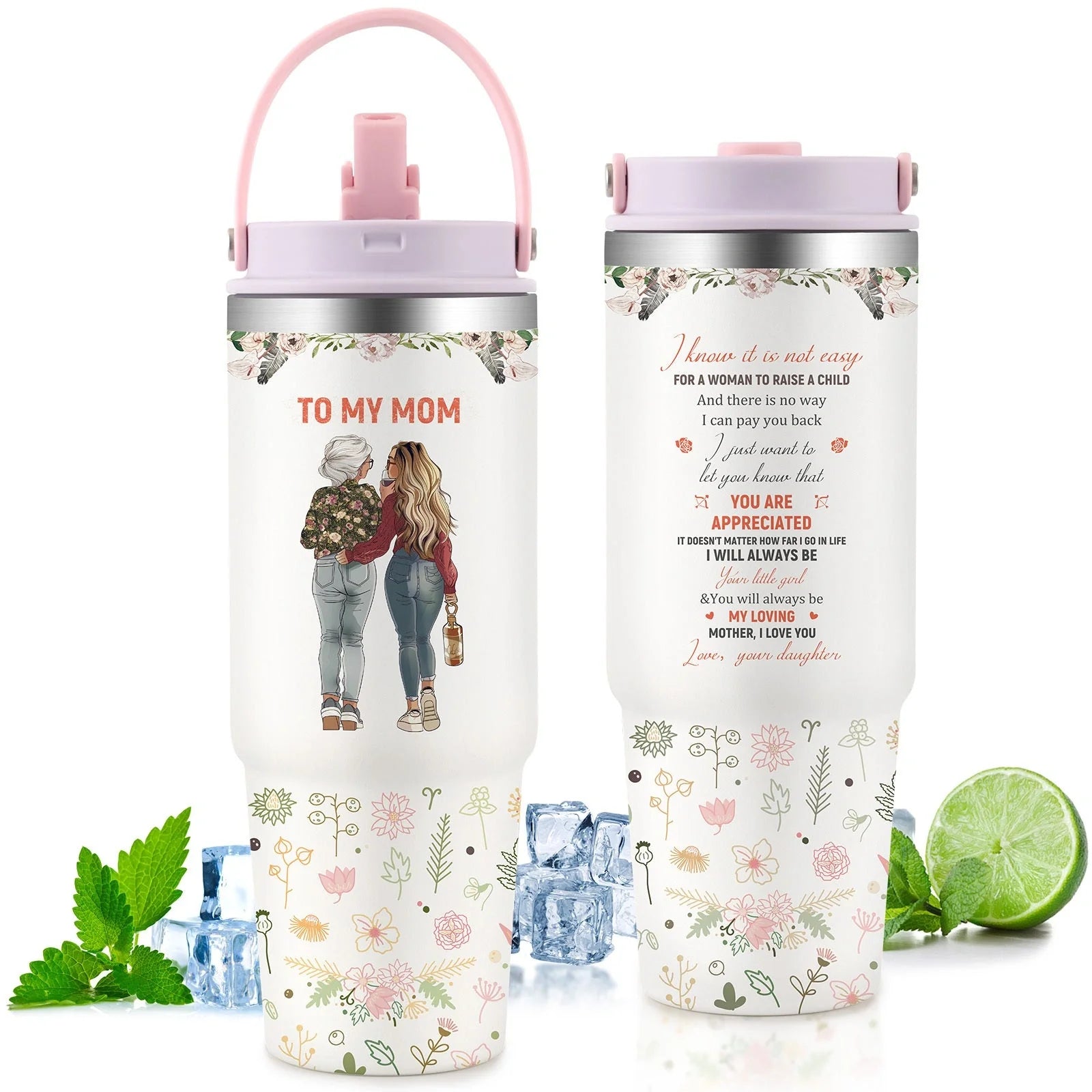 Premium 30oz stainless steel insulated cup in various colors, keeping drinks hot or cold for hours.