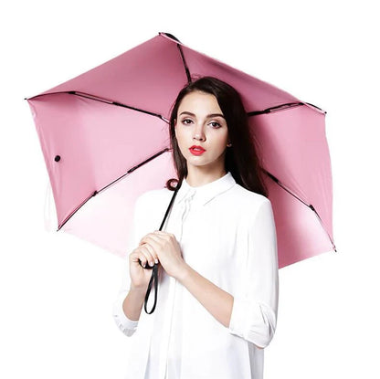 Compact and portable mini umbrella with aluminum alloy frame and polyester fabric in various vibrant colors
