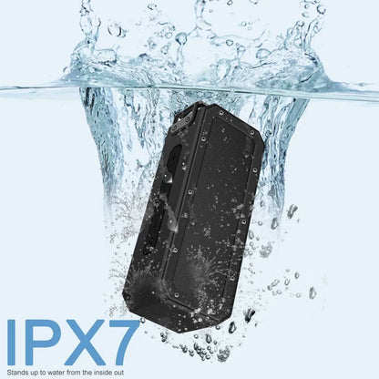 X3 PRO 40W waterproof Bluetooth speaker with climbing rope handle in black or blue colour
