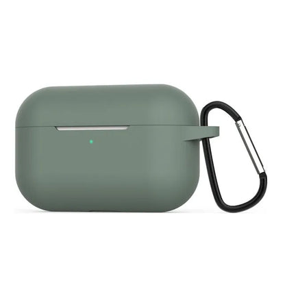 Silicone protective cover for AirPods Pro headphones in multiple colour options showing shock absorption design