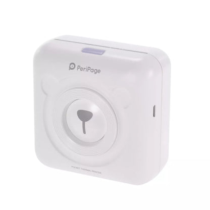 Portable Handheld Label Mini Thermal Printer in white, pink, or blue