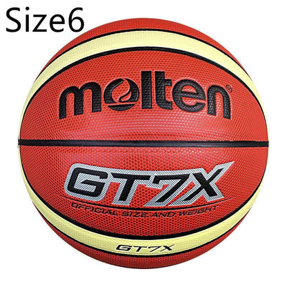 Durable outdoor basketball with PU rubber liner, non-slip surface, and standard size 7 specification for all-weather play