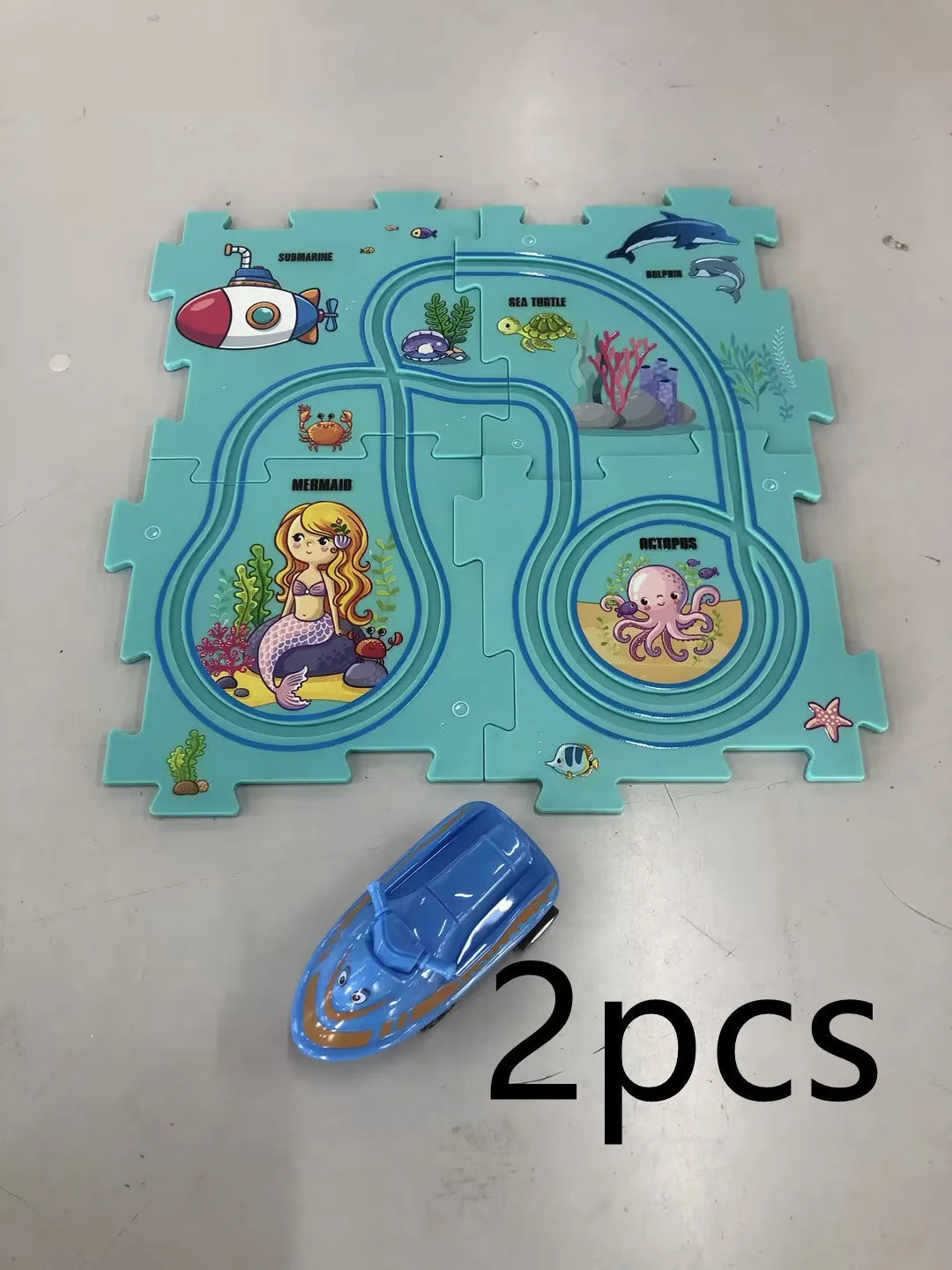 DIY Electric Railroad Speeder Toy for kids with customizable tracks