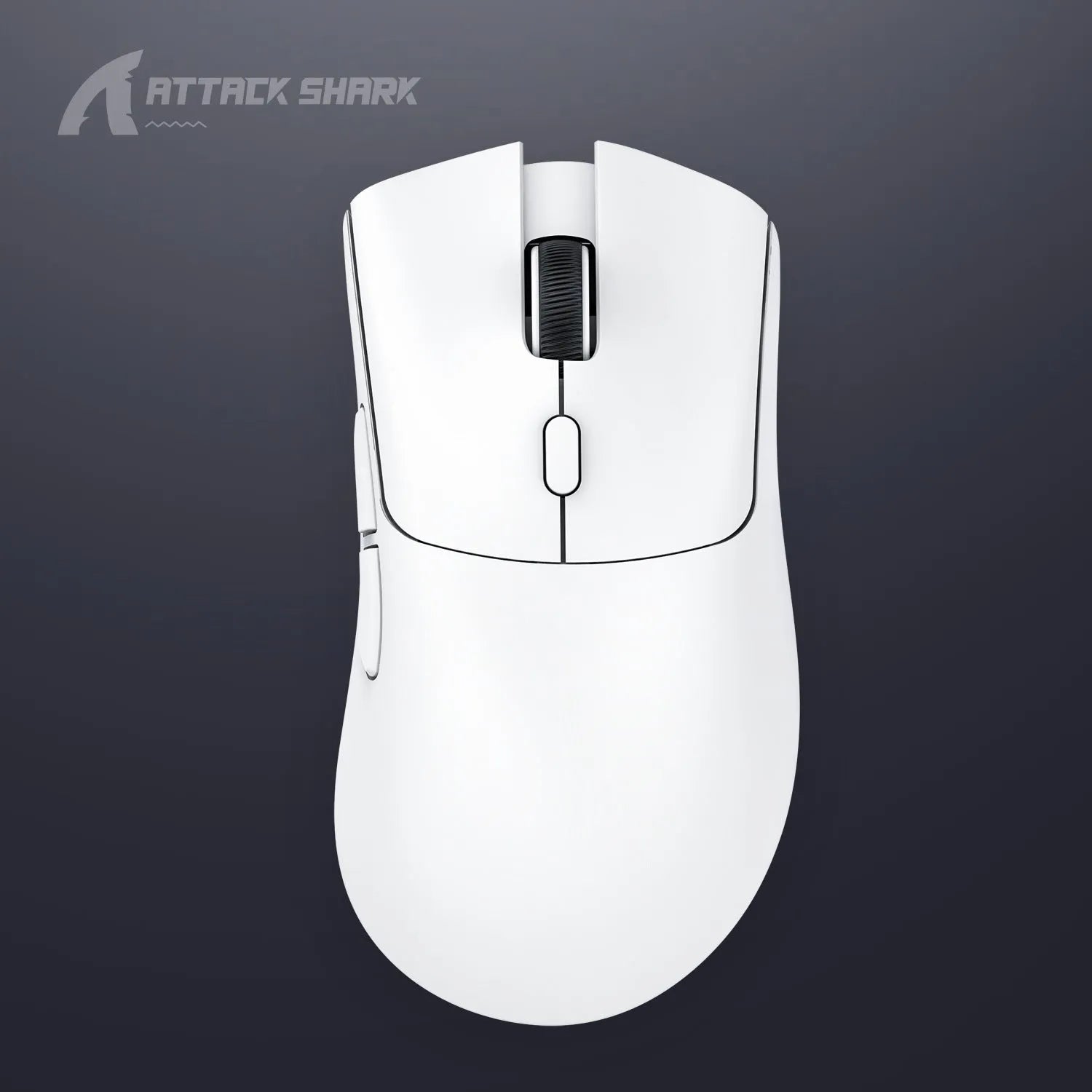 Attack Shark wireless Bluetooth mouse in black, white, and red colour options showing three connectivity modes