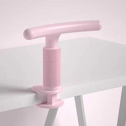 Children's ABS desk-mounted sitting posture corrector in blue, pink, or white for study desks.
