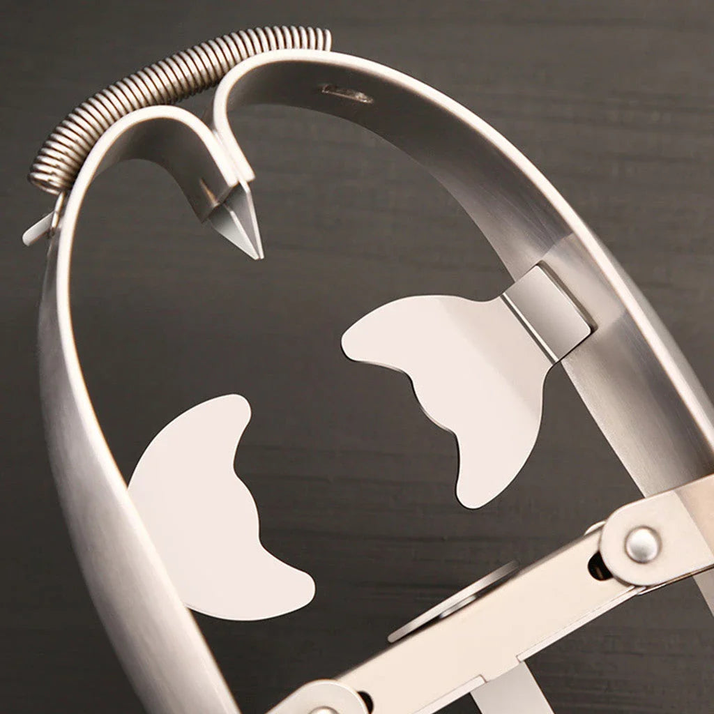 Premium stainless steel egg separator and cracker tool for effortless egg prep in the kitchen