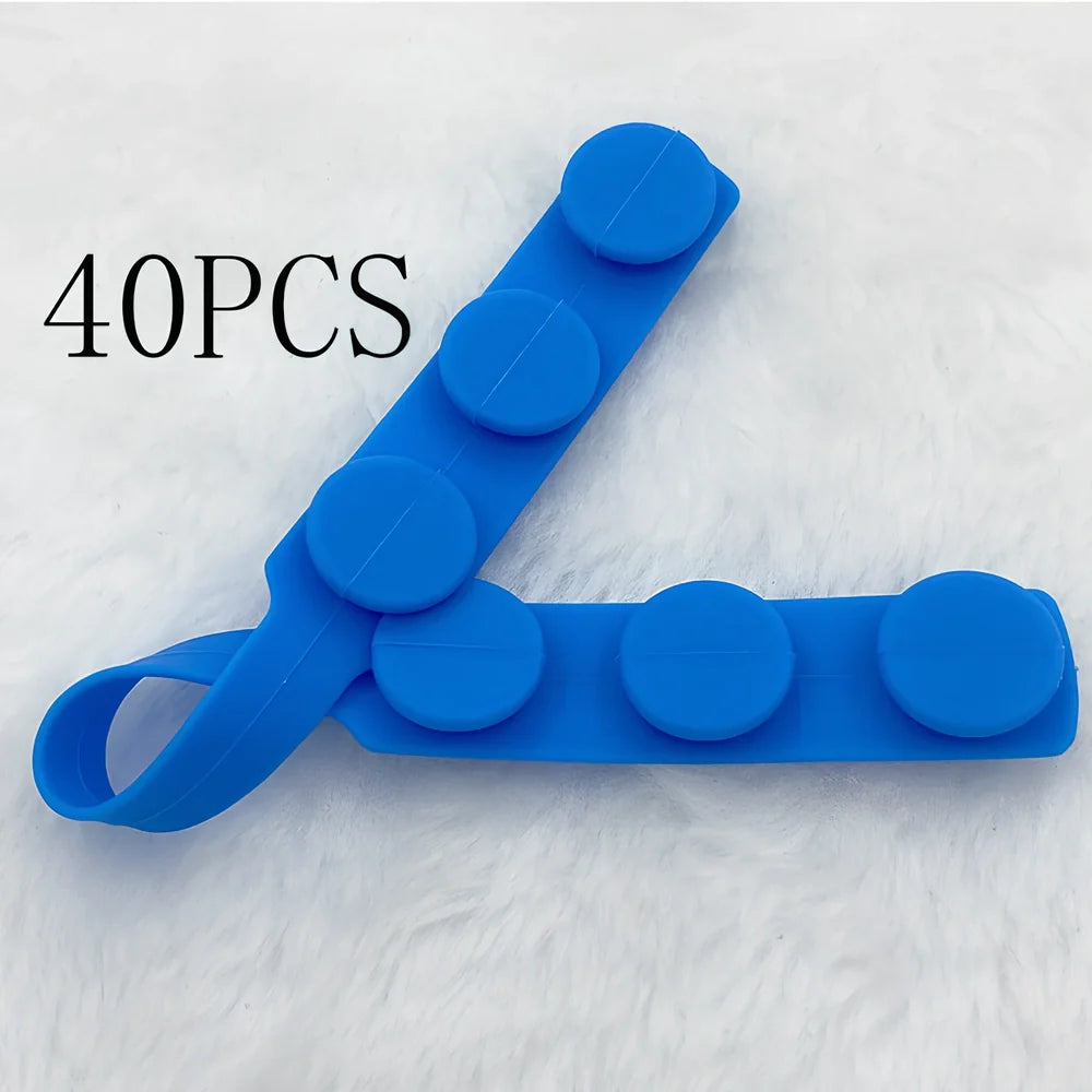 Silicone mask extension strap showing 1.5cm width and colour options including transparent