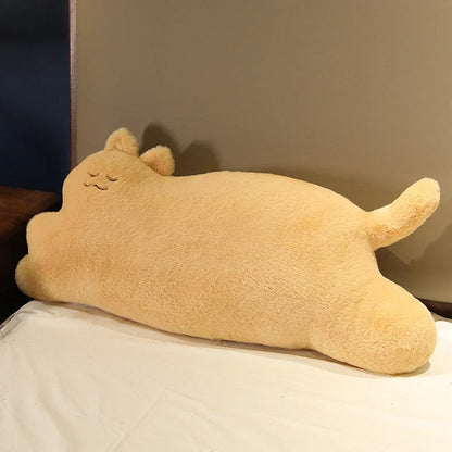 70cm cartoon cat plush toy in lying and standing poses with five colour variations