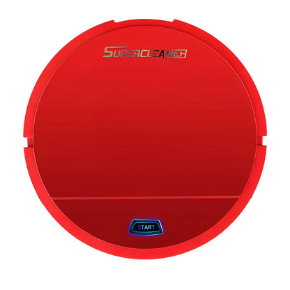 Black sweeping robot with mechanical cleaning functions for home floors up to 90 square metres