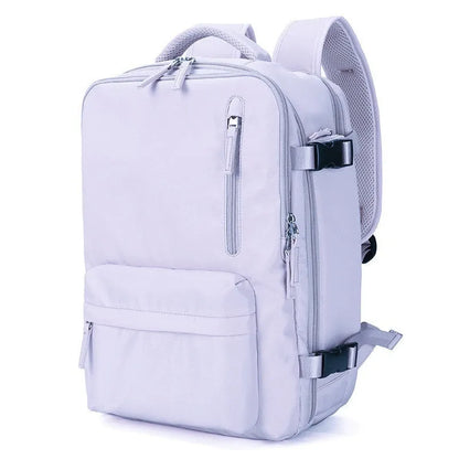 Large capacity waterproof mummy backpack in mint green colour with nylon material and 30-litre storage