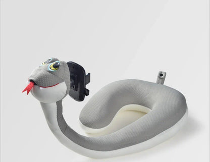 Cozy U-Shaped Pillow with Soft Velvet Covering and Honeysuckle Filling Provides Plush Comfort and Hands-Free Phone Holding