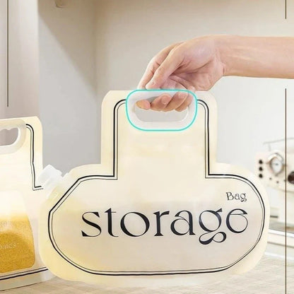 Cream-colored large diameter grain storage bag with food-grade PE material