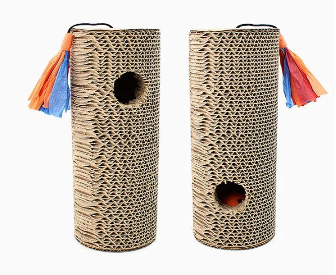 Cat Scratching Board Made from Environmental Protection Corrugated Paper in Picture Colour for Indoor Cats and Kittens to Scratch and Play