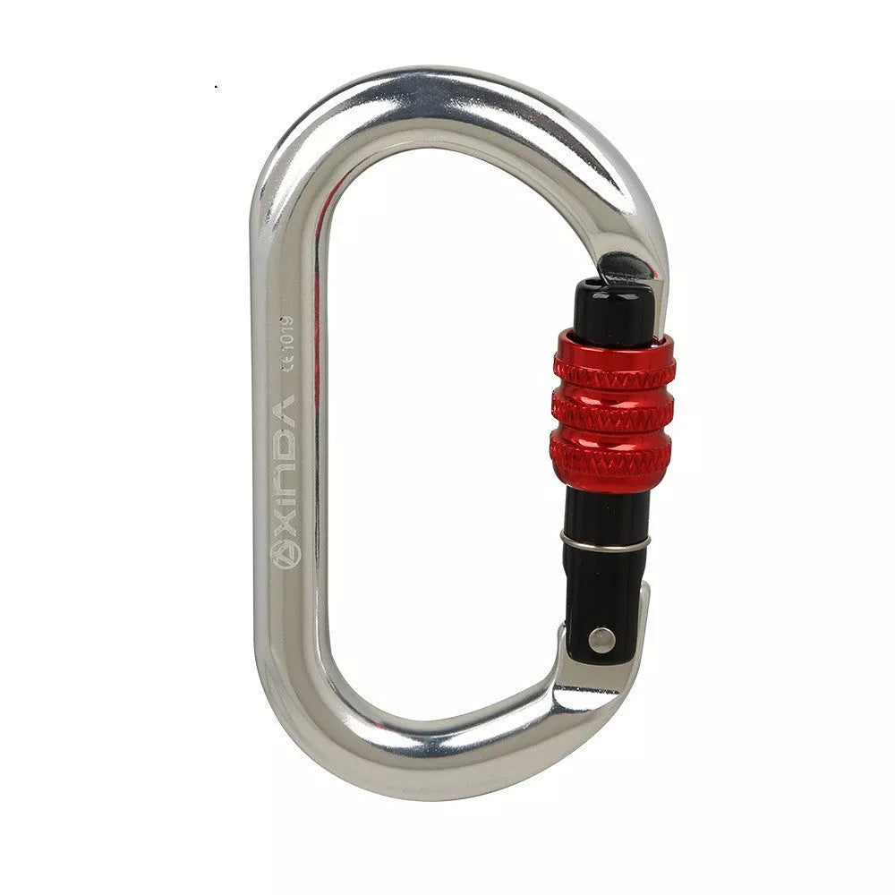 O-shaped Thread Lock Rock Climbing Carabiner in various colors