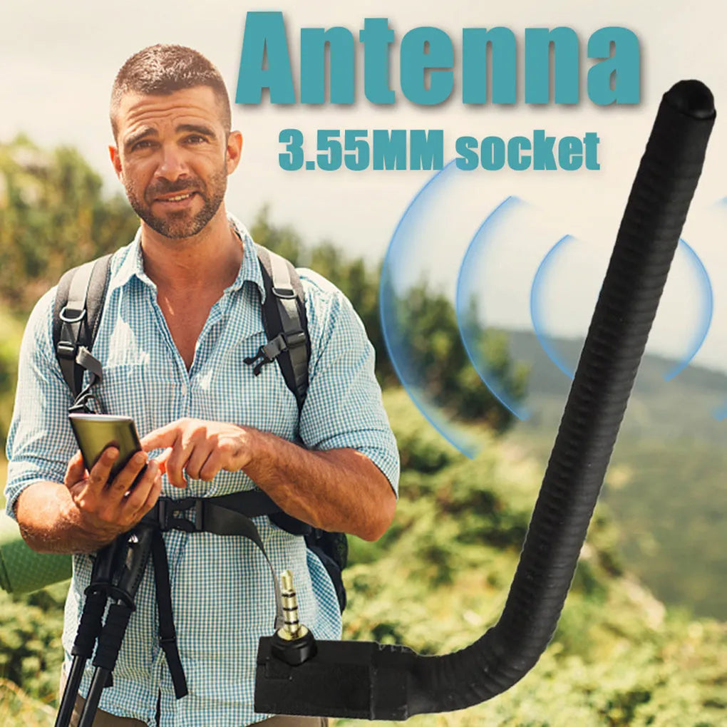 Mobile phone signal enhancement antenna with adsorption mount and connector options