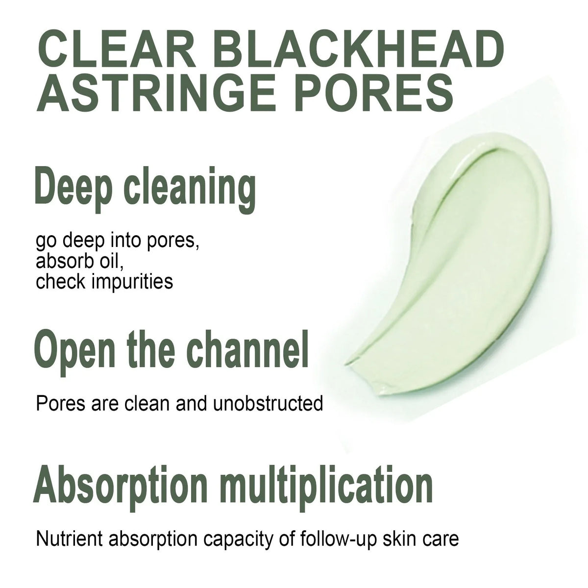 Green tea cleansing firming ice skin mask in 30ml and 100ml sizes with 24-month shelf life