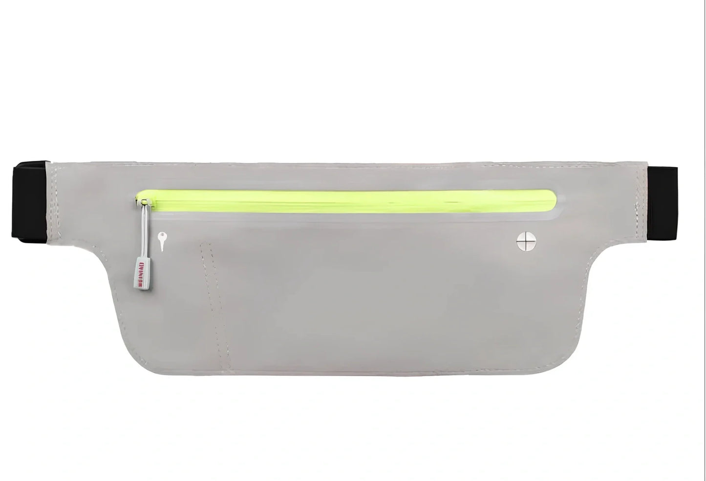 Strapless running bag in camouflage colours with invisible phone pockets and waterproof construction