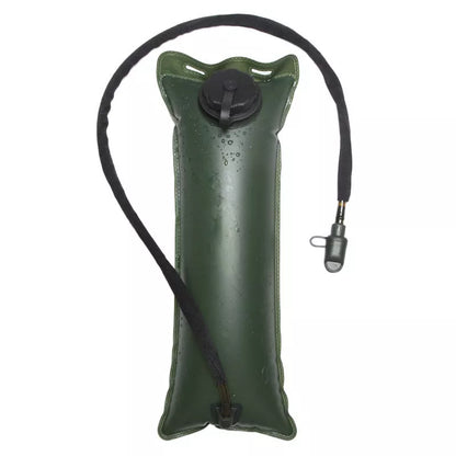 Portable TPU Water Bag in Army Green with plug-and-play hydration system