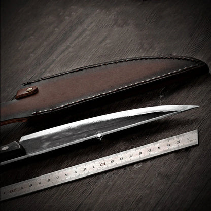 Premium high-carbon steel fillet knife with ergonomic handle for easy fish and meat preparation
