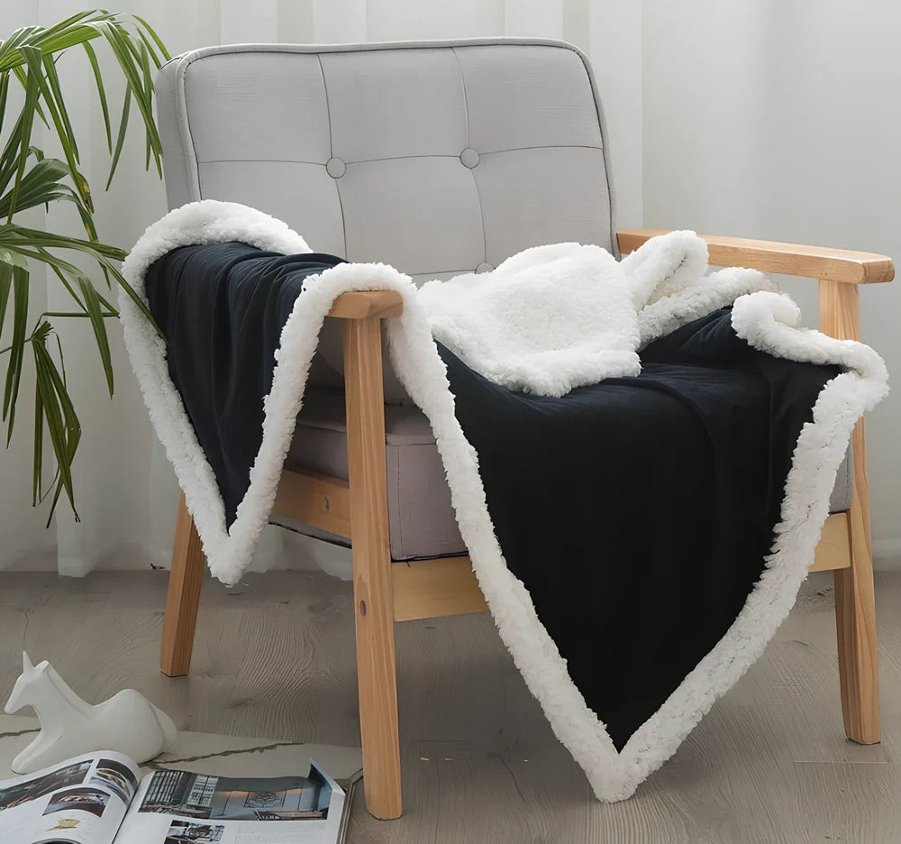 Double-sided crystal cashmere nap blanket in various colours and sizes for spring and autumn use