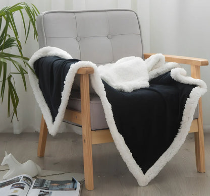 Double-sided crystal cashmere nap blanket in various colours and sizes for spring and autumn use