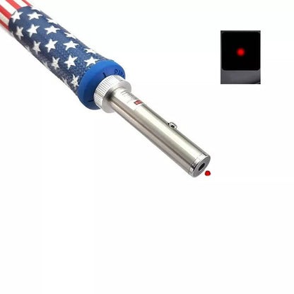 Golf Flat Laser Swing Assistant Trainer with metal body and laser feedback for swing correction