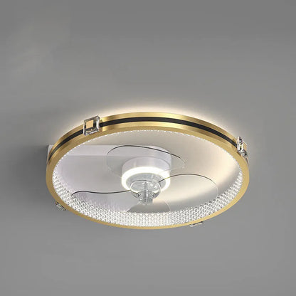 Landi modern Nordic-style LED ceiling lamp with fan for children's rooms, iron construction
