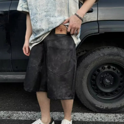 Korean-style loose fit T-shirt with round neck, short sleeves, and head cover detail in solid colour
