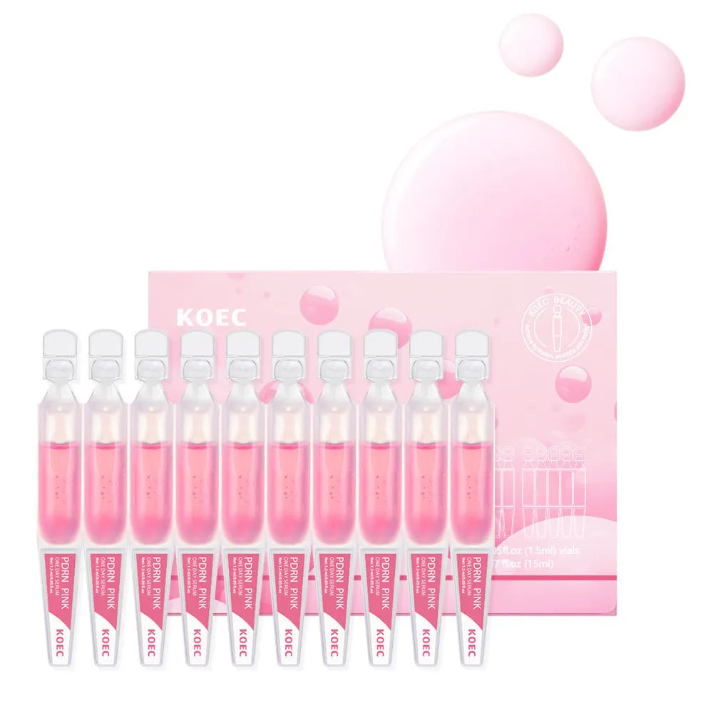 KOEC powder polypeptide disposable face masks 10 pack latex material moisturising essence sheets