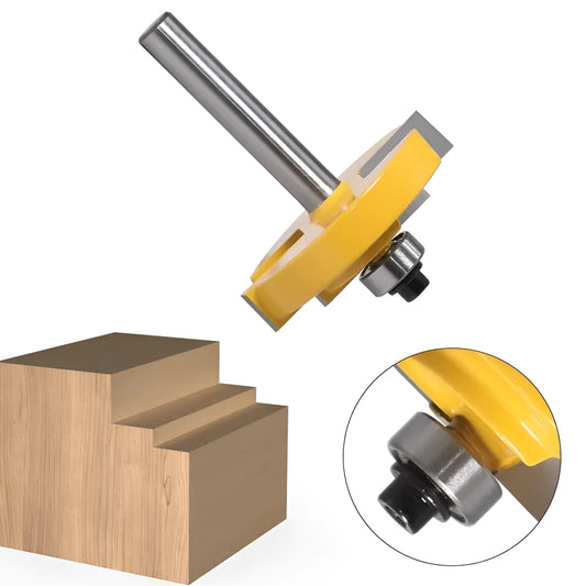Door and window woodworking step cutter with 8mm shank and 12.7mm blade diameter