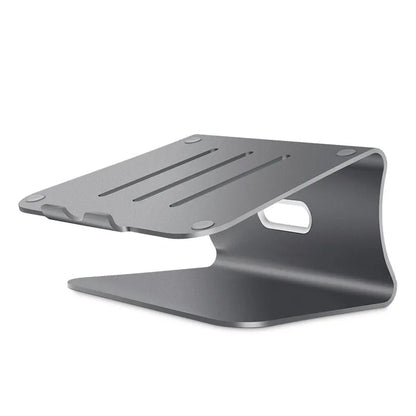 Aluminium alloy notebook cooling bracket with rotary mechanism in silver colour