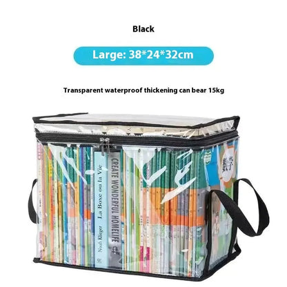 Black or white foldable buggy bag with transparent panels and 24-litre capacity