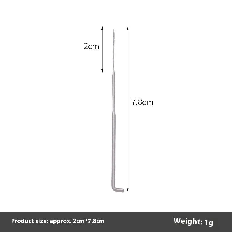 Wool felt stamp pin handicraft tool with oil-free needles in 9.0cm, 8.6cm and 7.8cm lengths and multiple needle types
