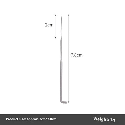 Wool felt stamp pin handicraft tool with oil-free needles in 9.0cm, 8.6cm and 7.8cm lengths and multiple needle types