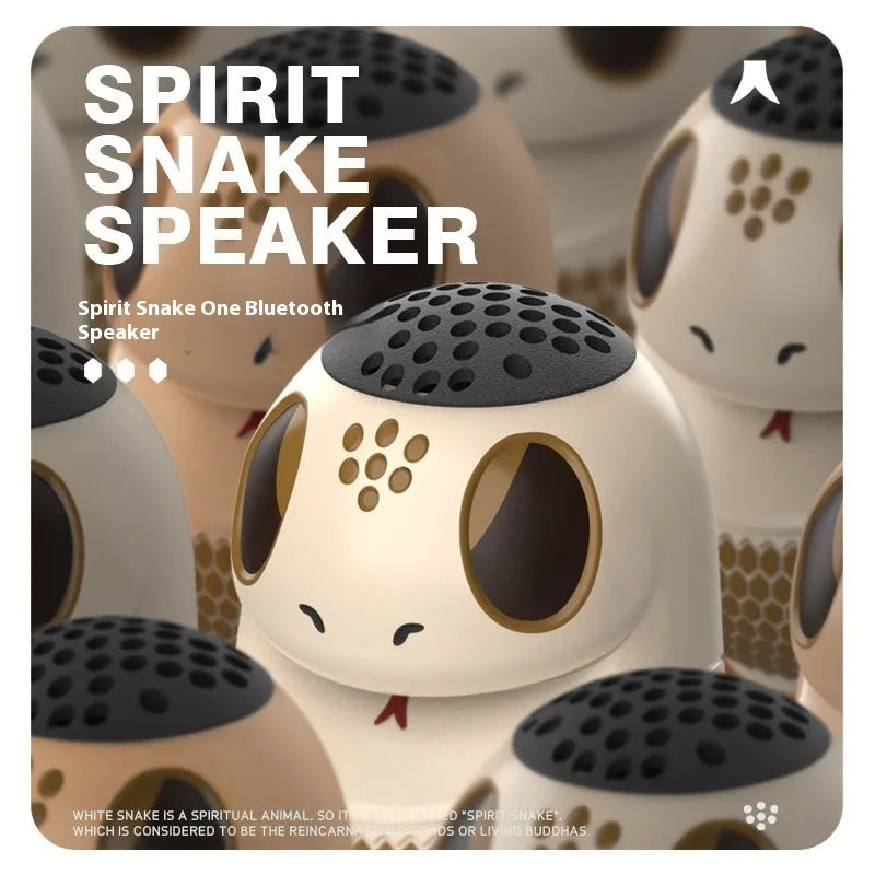 TK900 white cartoon Bluetooth speaker with lighting feature on display