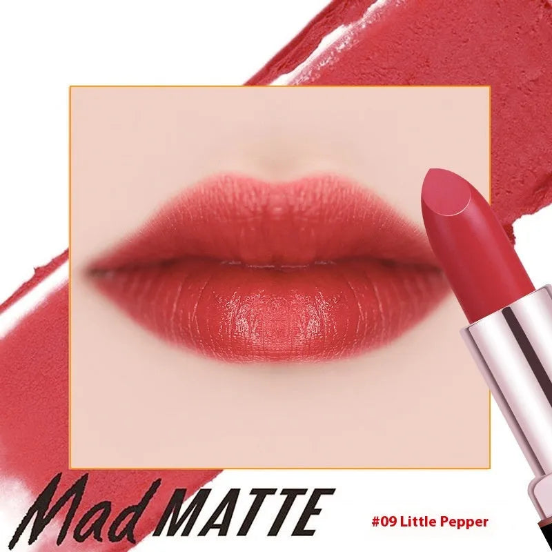 Fey Beauty Cameo Brown nude moisturising lipstick bullet and case.