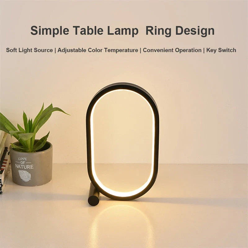 Modern USB lamp with adjustable brightness and touch control for bedside, desk, or mood lighting