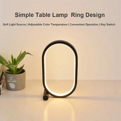 Modern USB lamp with adjustable brightness and touch control for bedside, desk, or mood lighting