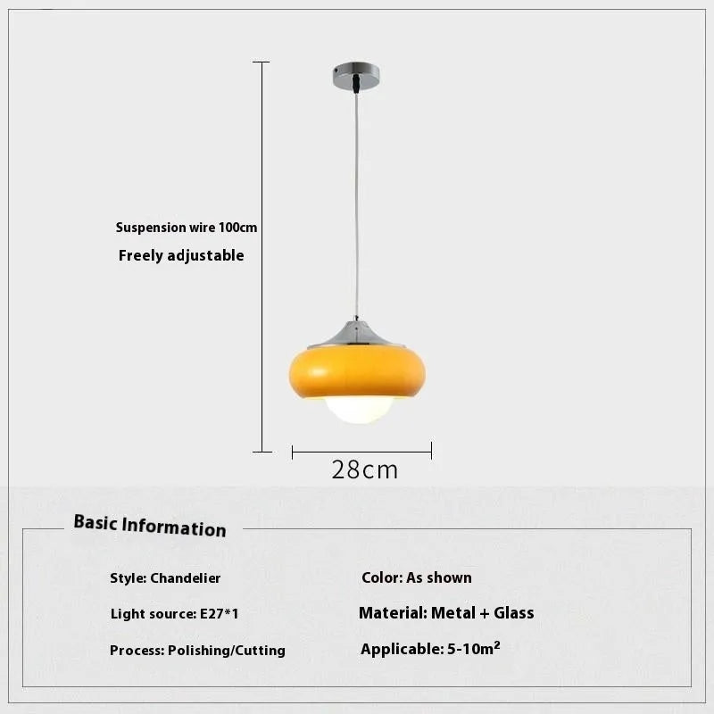 Bauhaus three headed egg tart pendant light with milk white glass shades